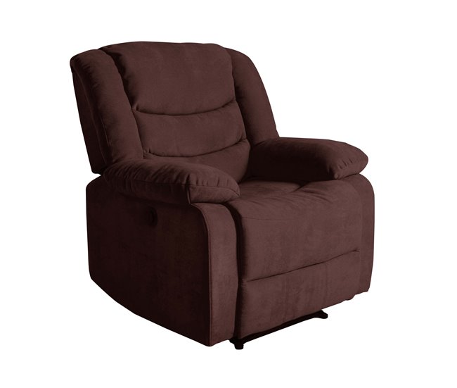 Sillón relax de tela CHEF2 Chocolate