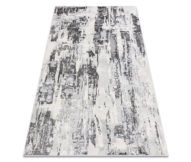 Alfombra LIRA GR579 Abstracta estructural moderna glamour 140x190 Gris