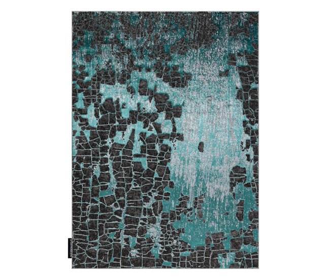 Alfombra DE LUXE moderna 2079 Ladrillo - Structura 140x190 Verde