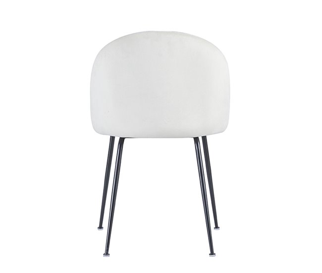 Pack 6 Sillas Black Dalnia Terciopelo Beige