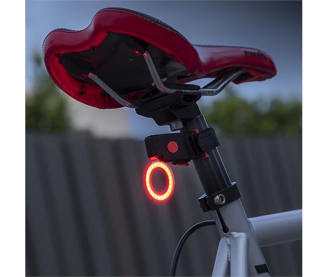 Luz LED Trasera para Bicicleta Negro