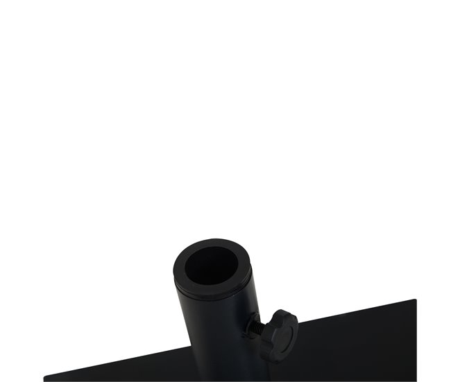 Soporte para Parasol Cemento, Metal Outsunny 40x40 Negro