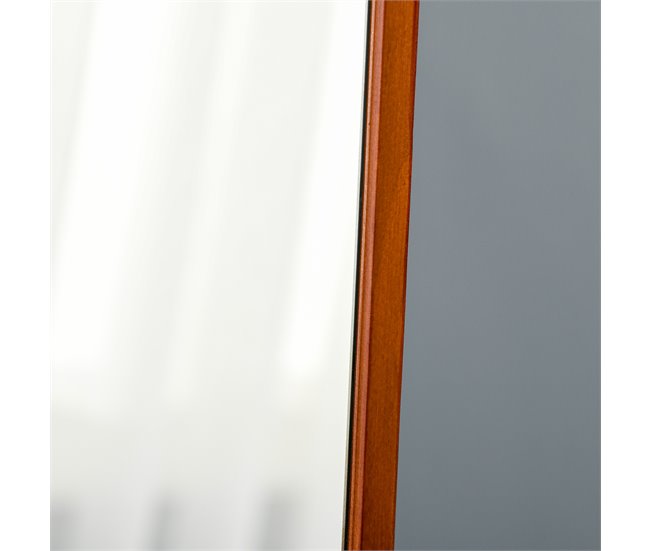 Espejo de Pie Madera de Pino, Vidrio HOMCOM, hogar - decoración 37x43 Marron