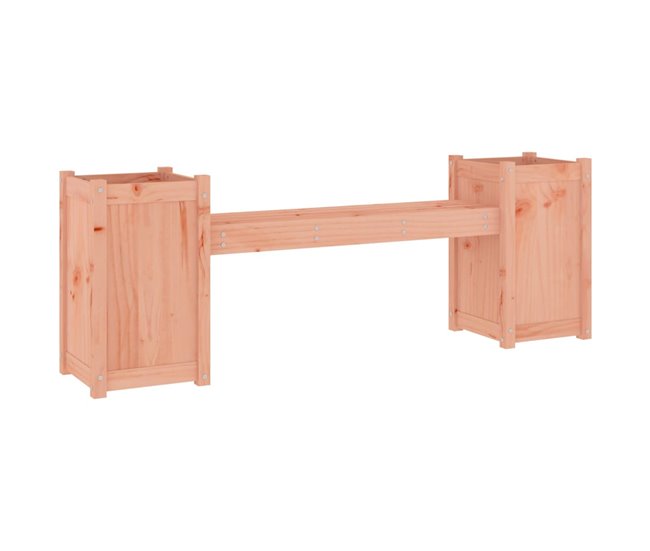 Banco de madera con Jardineras 180x36 Marron