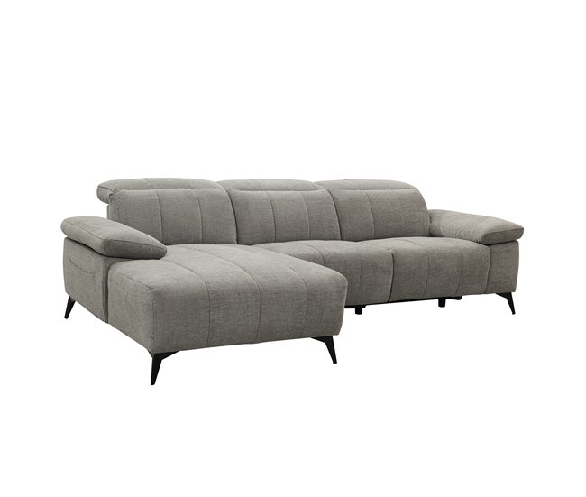 Chaise longue relax eléctrica ANDY Gris Claro