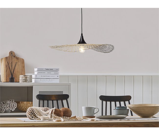 Beliani Lámpara colgante FLOYD Marron