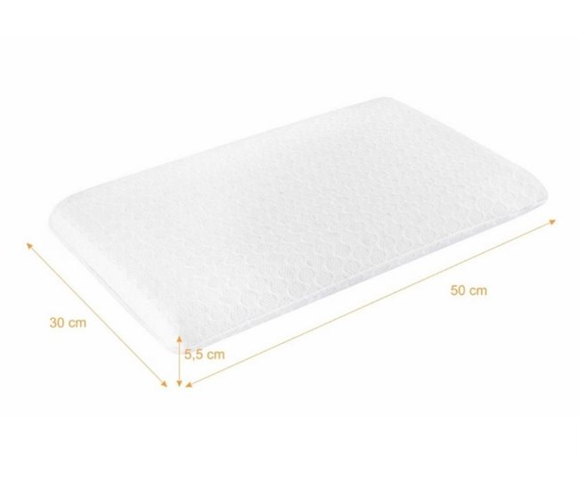 Almohada Infantil Transpirable en Tejido de Bambú (2 x F) Blanco