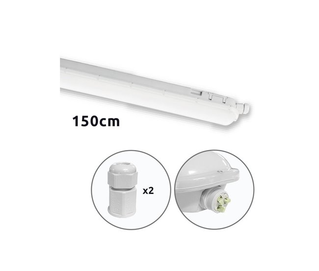 Downlight Policarbonato Serie Lazurita Gris