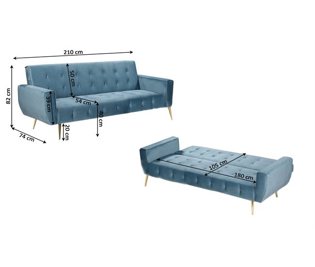 Sofa Cama Niki Gris