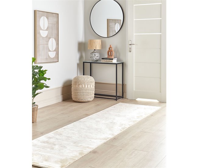 Beliani Alfombra de pelo corto GESI II 80x300 Beige