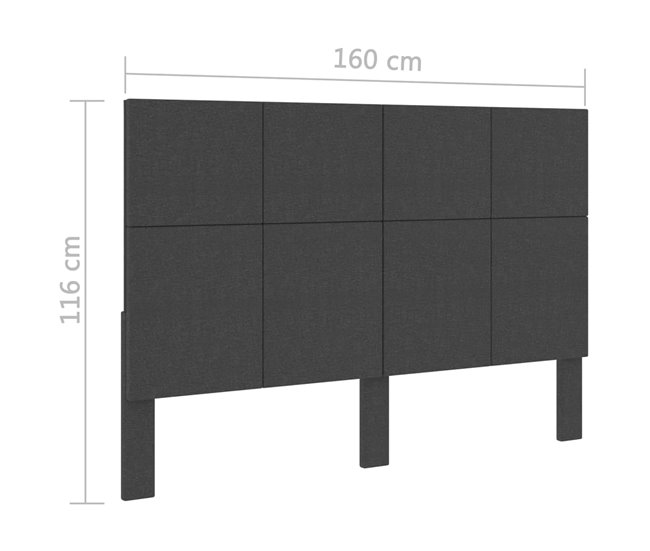 Cabecero 161 Gris Oscuro