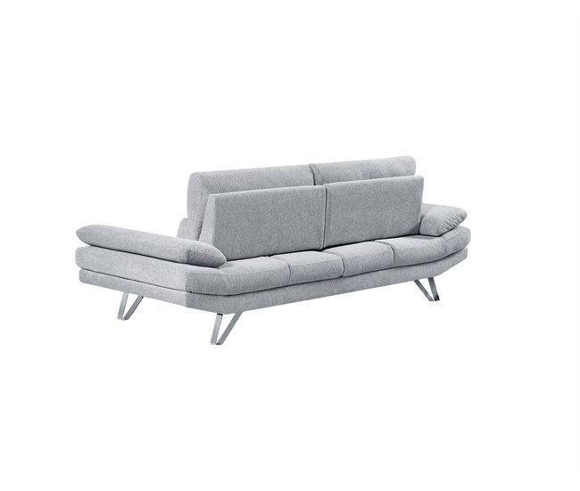 Sofá 3 plazas MARTIN color gris claro Gris Claro