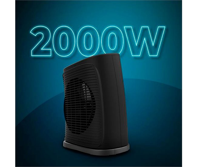 Cecotec Calefactor Eléctrico Bajo Consumo ReadyWarm 2050 Max Negro
