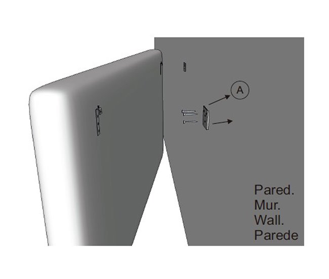 Cabecero tapizado Rombo 140x60 cm 160 Blanco