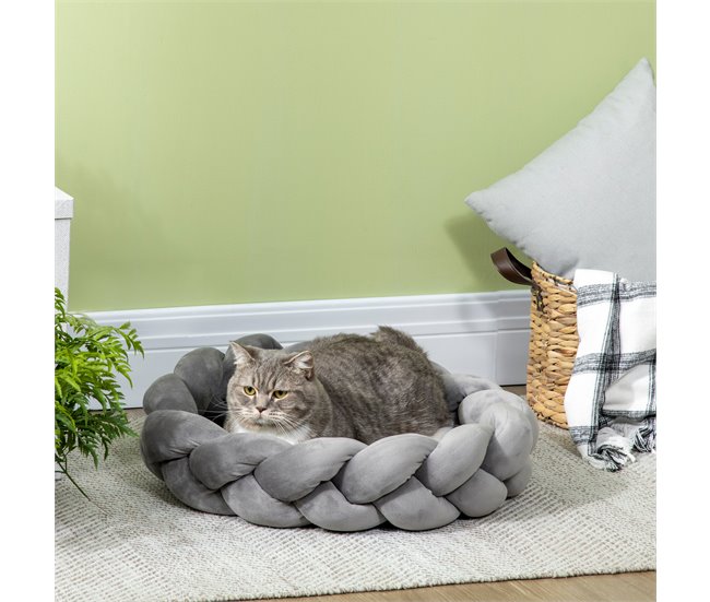 Cama para Mascotas PawHut Gris