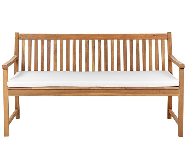Beliani Cojines de asiento VIVARA Blanco/ Beige