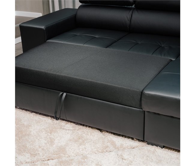 BUDWING John Sofá Cama Negro