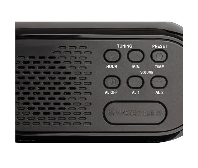 Despertador Roadstar CLR-2477 Negro