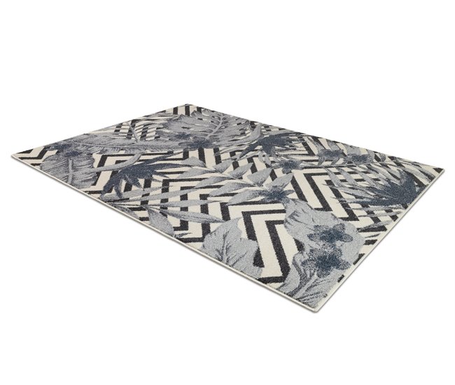 Alfombra HEOS 78540 Hojas Selva 190x270 Gris Oscuro