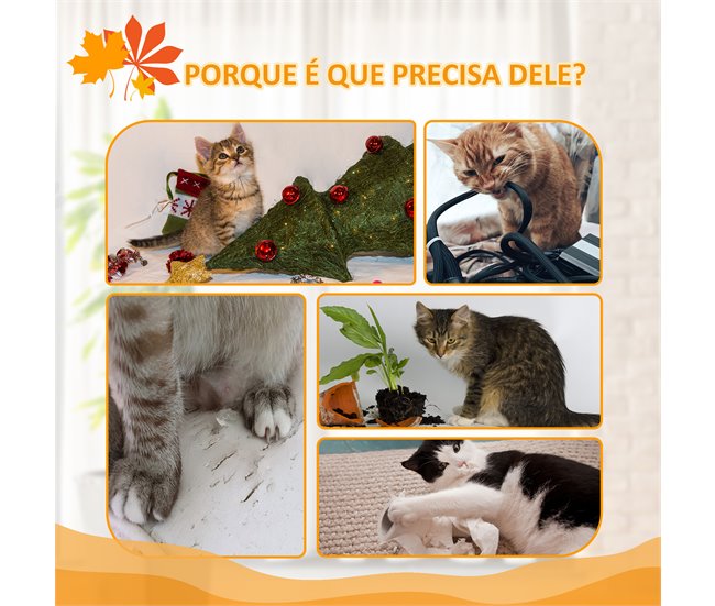 Árbol para Gatos Aglomerado de Madera Naranja