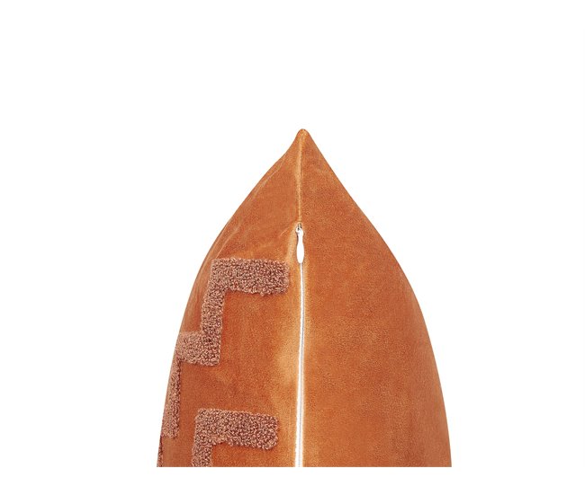 Beliani Cojín decorativo BAHIA 45x45 Naranja
