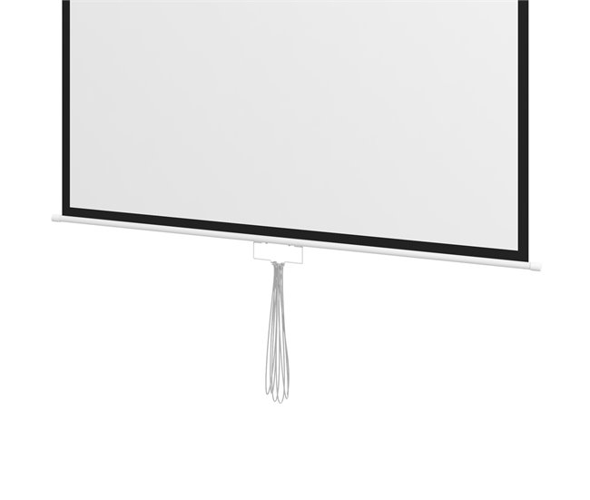 Pantalla de Proyector Plástico, Metal HOMCOM Blanco