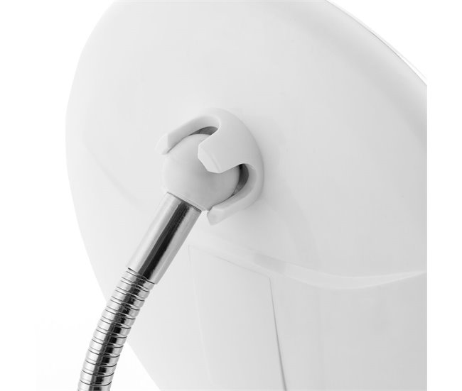 Espejo de Aumento LED con Brazo Flexible y Ventosa Mizoom Blanco