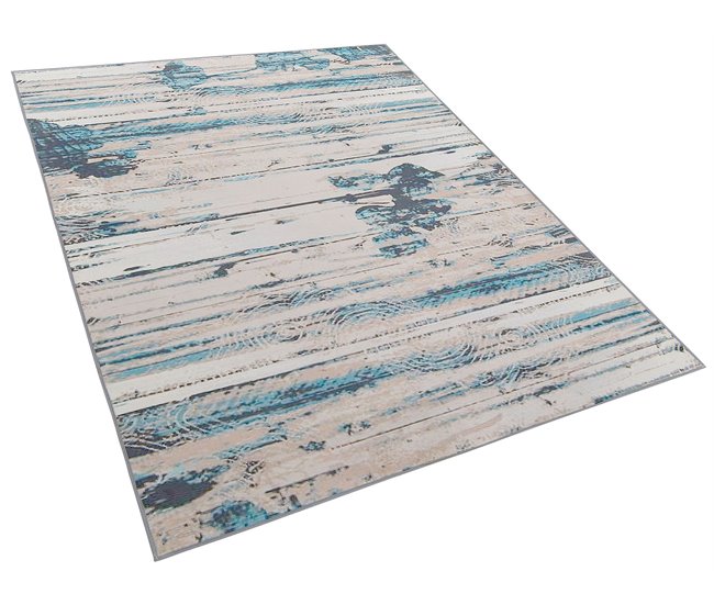 Beliani Alfombra de pelo corto BURDUR 160x230 Azul