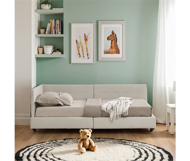 Camas individuales 216x103 Beige