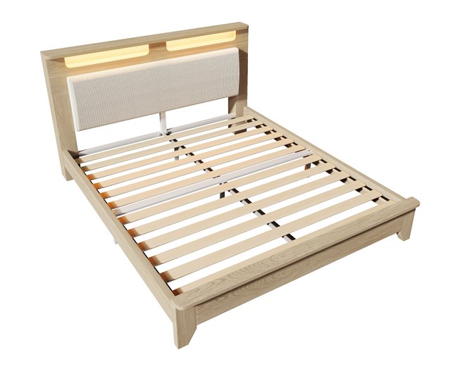 Camas de matrimonio 145x215 Beige