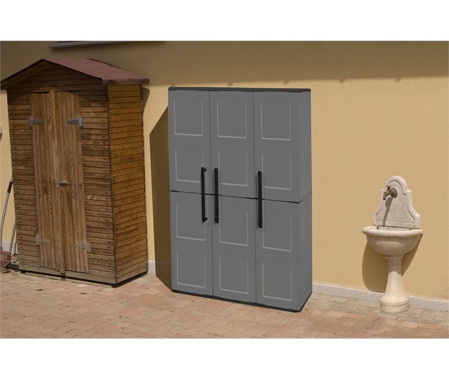 Armario exterior en PVC Gris