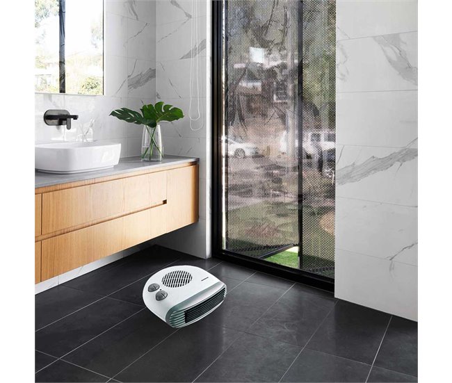 Calefactor-ventilador horizontal Infiniton HBP-320C - 2000W Blanco/ Gris