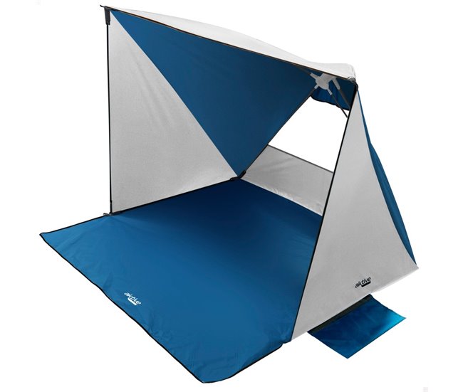 Aktive Paravientos y carpa de playa Pop Up 2 personas UV50 c/suelo Azul
