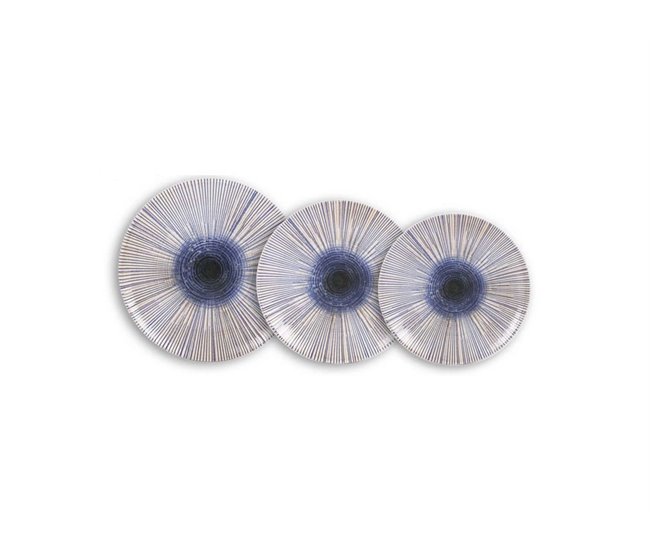 Vajilla IRYS 12 piezas marca LA MEDITERRANEA Beige