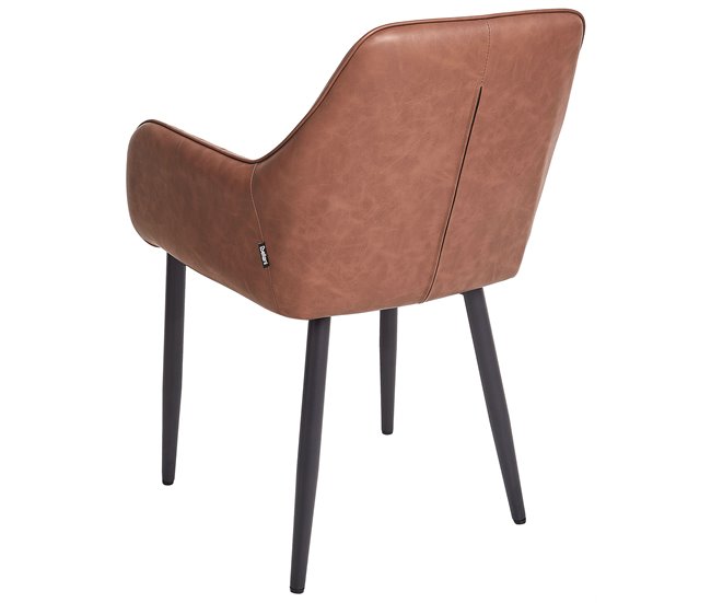 Beliani Silla de comedor WELLSTON Marron