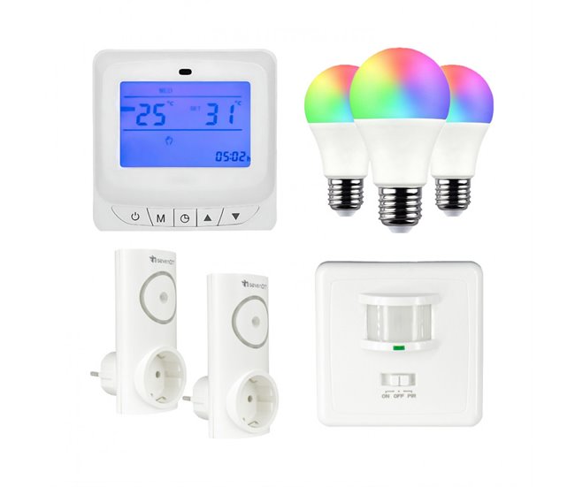 Set de Iluminación y Confort Hometech O91 Blanco