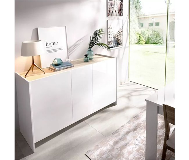 Aparador Kloe con  puertas Blanco