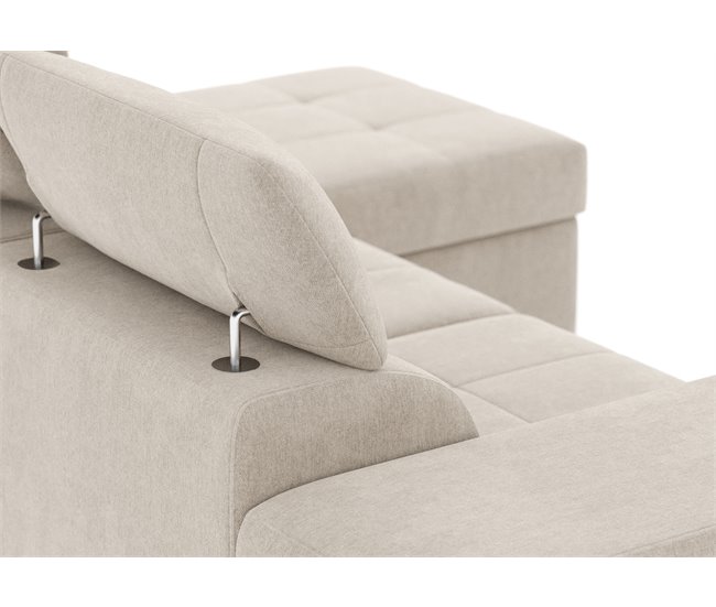 Chaise longue PHOENIX convertible en cama Beige