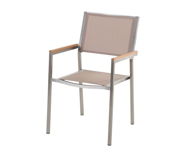 Beliani Conjunto de comedor GROSSETO Beige