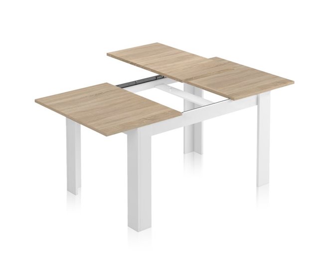 Mesa de comedor extensible Danna 140 190x90 Roble