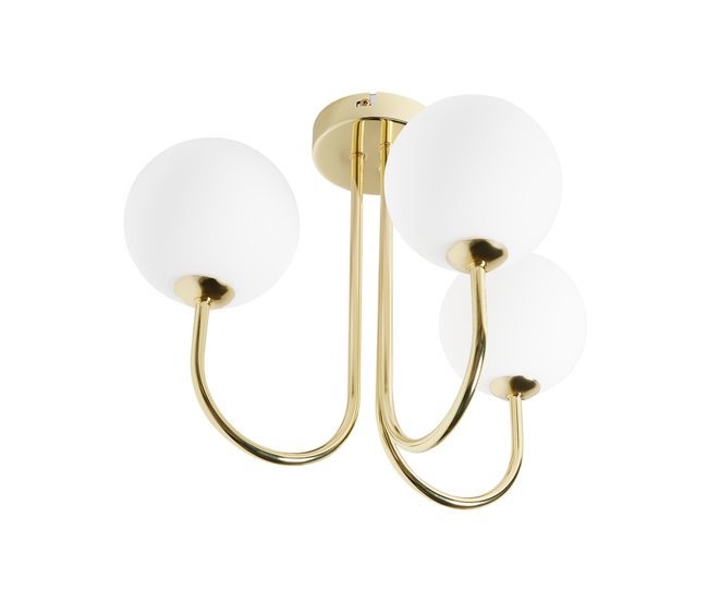 Beliani Lámpara de techo SHIRE Dorado