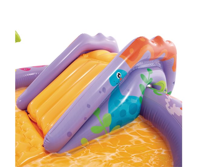 INTEX Centro de juegos acuático hinchable Dino Park con tobogán Multicolor
