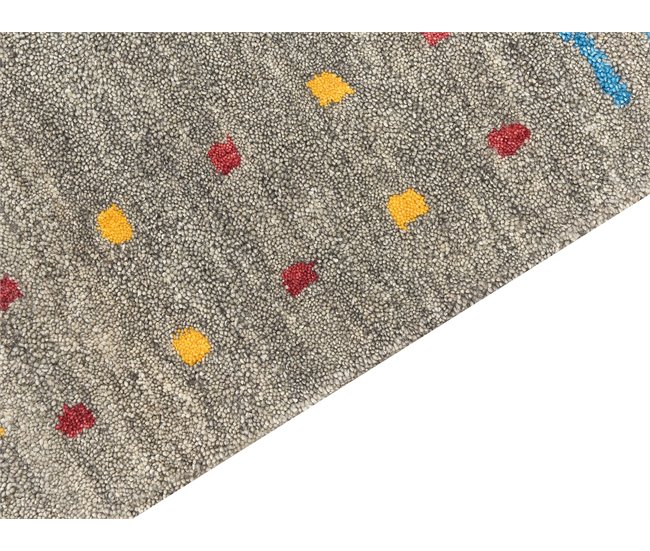 Beliani Alfombra de pelo corto SEYMEN 160x230 Gris