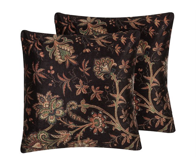 Beliani Cojín decorativo KARUR Marron