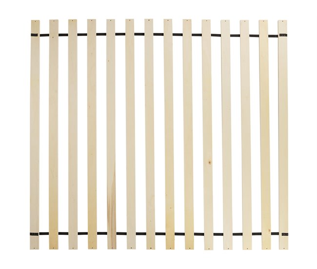 Beliani Cama con somier Poliéster ROISEL 201x226 Crema