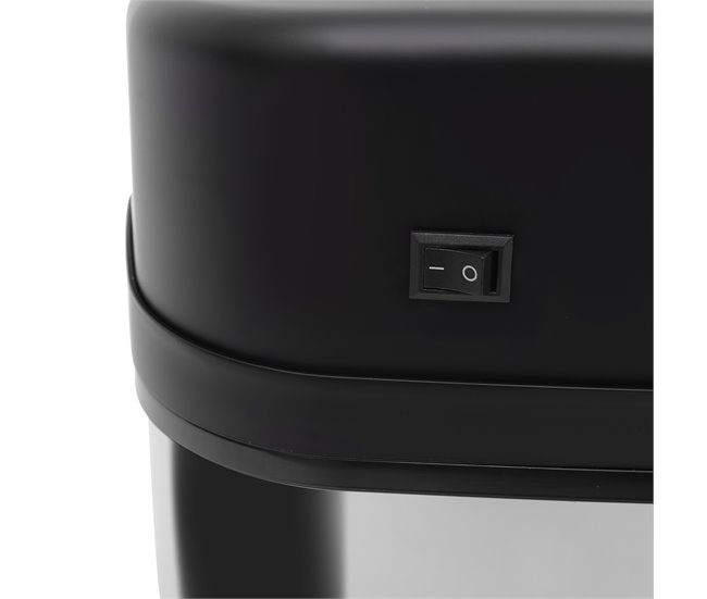 Cubo de Basura Acero Inoxidable, PP HOMCOM, hogar - cocina Gris