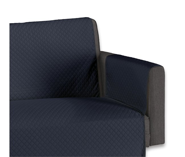 Funda Protectora de Sofá Acolchada Gris Oscuro