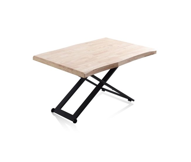 Mesa de centro elevable Lada Fit 80x80 Roble