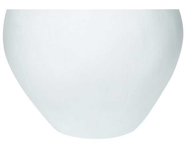 Beliani Jarrón decorativo LAURI Blanco