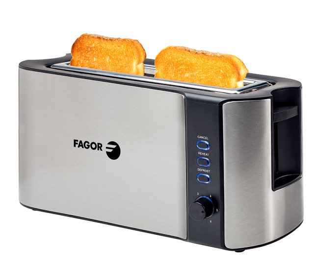 Tostador FAGOR FGE08003 1 ranura larga 1000W Negro